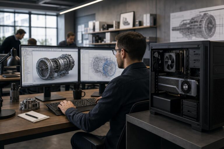 Professional GPU vs. Gaming GPU for CAD, Rendering, and Workstations