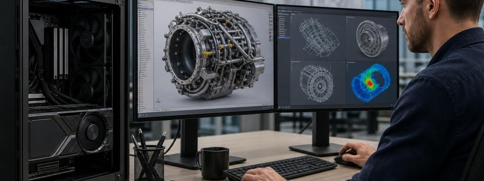 Professional GPU vs. Gaming GPU for CAD, Engineering, and 3D Workstations